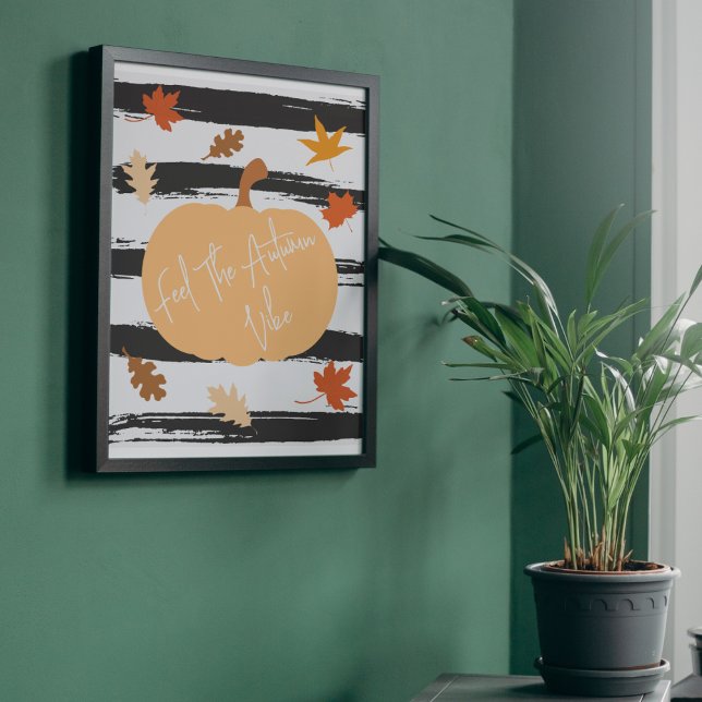 Póster Autumn Harvest Pumpkin Fall Vibe (Criador carregado)