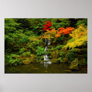 Póster Autumn, Heavenly Falls