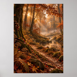 Poster Autumn in the Fourfold Forest