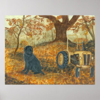 Poster Autumn Labrador