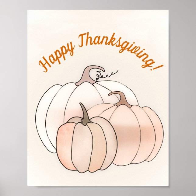 Poster Autumn Pumpkins (Frente)