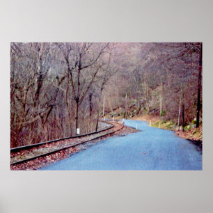 Poster Autumn Railroad