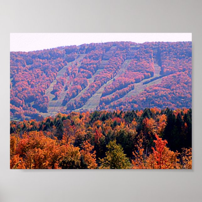 Poster - Autumn Ski Slopes (Frente)