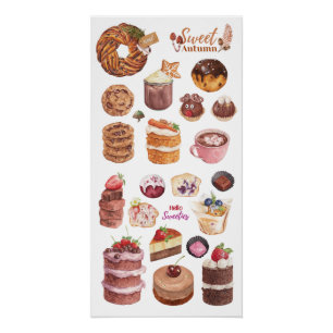 Póster Autumn Sweets Treats Poster