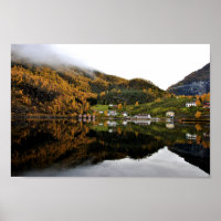 Autumn Trees Flam Aurlandsfjord Noruega