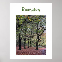 Poster Autumn Trees Rivington