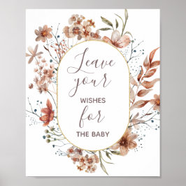 Poster Autumn Willows Deseja Sinal de Bebê