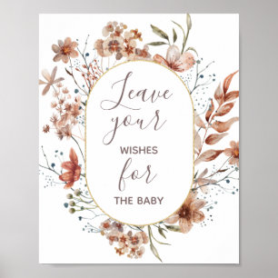 Poster Autumn Willows Deseja Sinal de Bebê