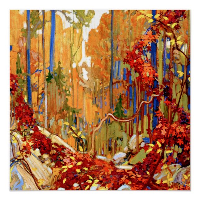 Póster Autumn's Garland, belas artes por Tom Thomson (Frente)