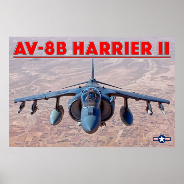 POSTER AV-8B HARRIER II (Frente)