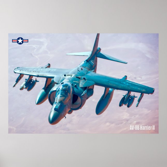 POSTER AV-8B HARRIER II (Frente)