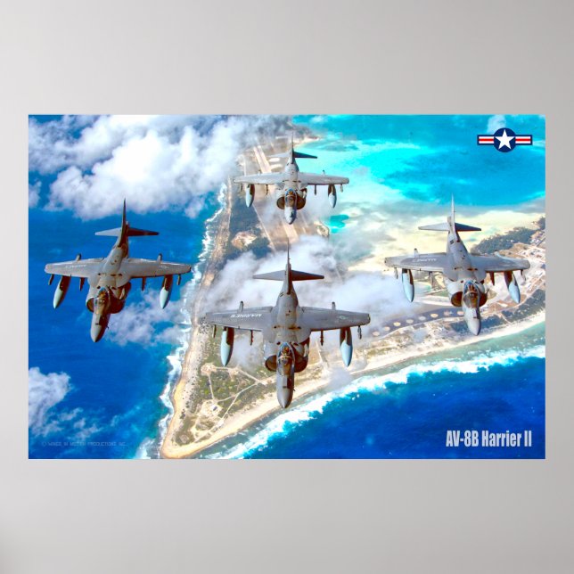 POSTER AV-8B HARRIER II (Frente)