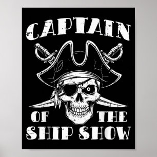 Poster Avalie Capitão Do Navio Mostrar Humor Divertido Tr
