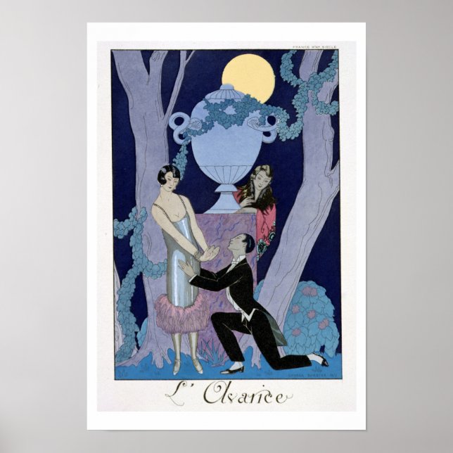 Póster Avarice, 1924 (impressão pochoir) (Frente)