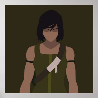 Poster Avatar A Lenda do Minimalista de Korra Korra