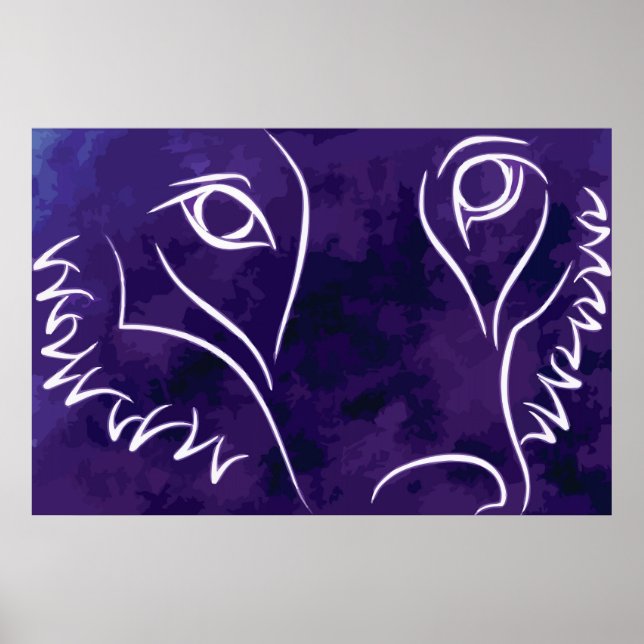 Póster Avatar do Lobo (Frente)