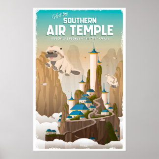 Poster Avatar - Visite o Templo do Ar Sul
