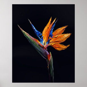 Poster Ave do Paraíso — Impasto Botânico Exótico