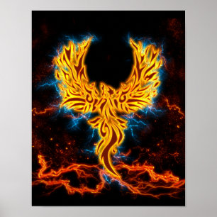 Poster Ave Fnix Ouro Lightning wings