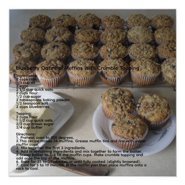 Póster Aveia-Ave-Muffins (Frente)