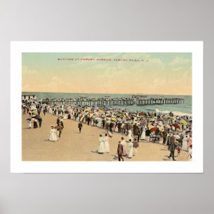 Poster Avenida de Asbury, parque de Asbury, New-jersey