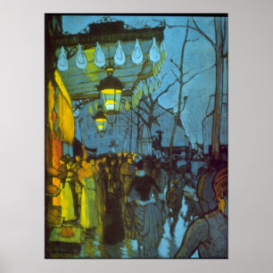 Póster Avenida De Clichy por Louis Anquetin