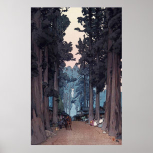 Póster Avenida do Japonês Cedar Trees Repro. Arte