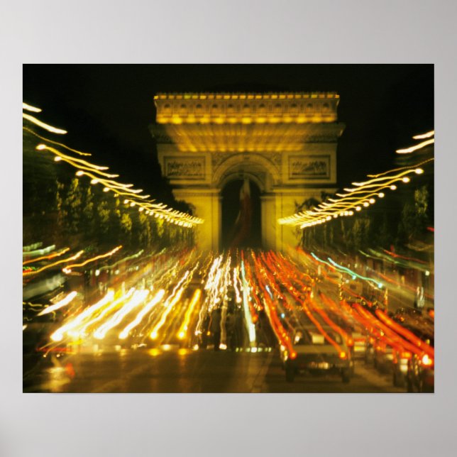 Poster Avenida dos Campos Elísios, Arco do Triunfo, (Frente)