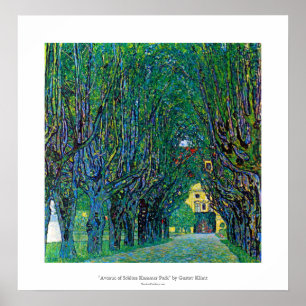 Poster Avenida na arte do parque do kammer dos schloss