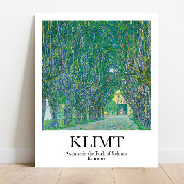 Poster Avenida no Parque de Schloss Kammer Gustav Klimt