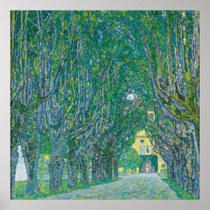 Poster Avenida no Parque pintura de Gustav Klimt