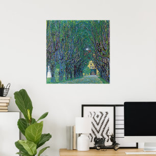 Póster Avenida no Parque Schloss Kammer por Gustav Klimt