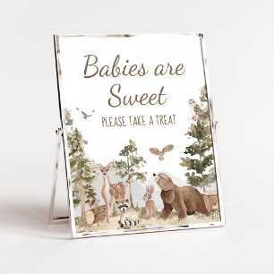 Poster Aventura Aguarda Animais da Floresta Os Bebês são