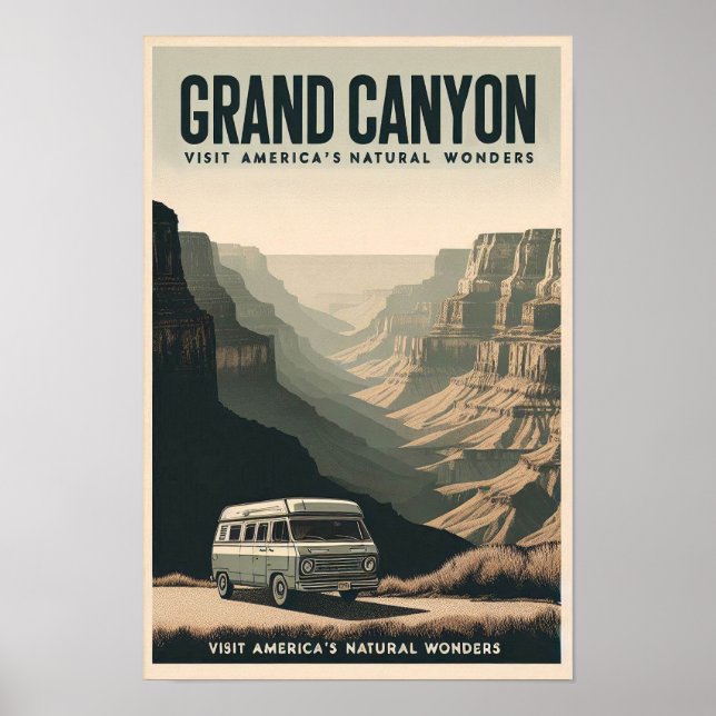 Poster Aventura contra Grand Canyon (Frente)