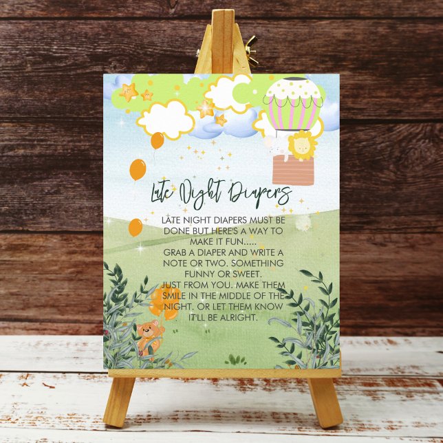 Poster Aventura de Fralda Noturna Tardia Começa Balão de  (Criador carregado)