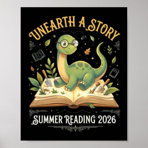 Poster Aventura de Leitura Dino Verão 2026 T