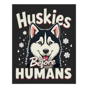 Póster Aventura de trenó puxado por cães Equipe Husky Inv