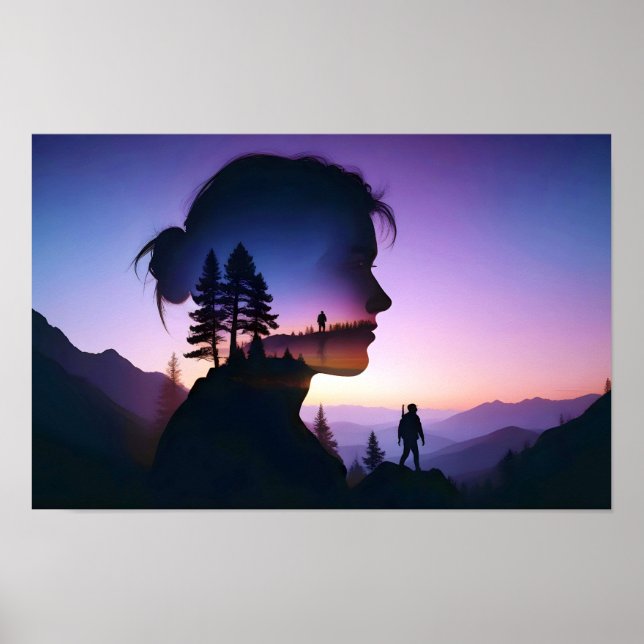 Poster Aventura dupla exposição ao ar livre (Frente)