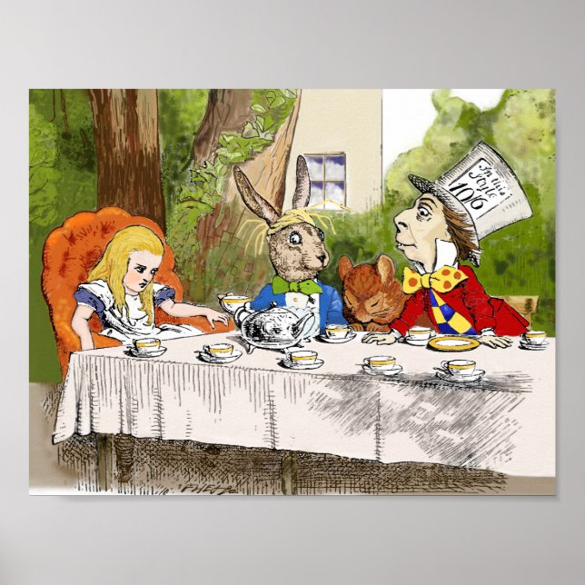Póster Aventuras de Alice no País das Maravilhas (Frente)