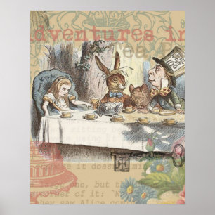 Póster Aventuras de Alice no País das Maravilhas - Chá Ma