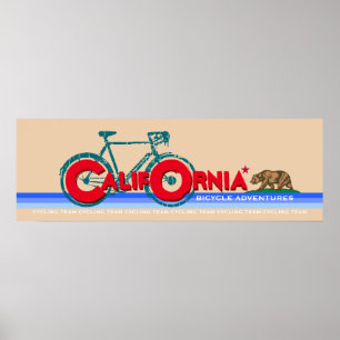 Poster Aventuras de bicicleta na Califórnia