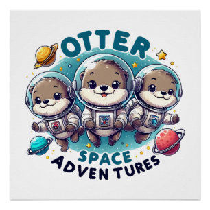 Póster Aventuras Espaciais da Lontra