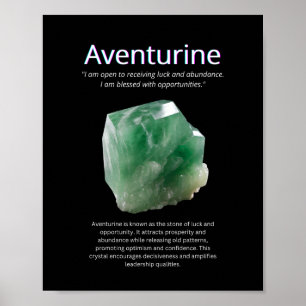 Poster Aventurina Crystal Stone Significa