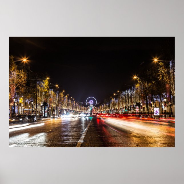 Poster Avenue Champs-Elysee (Frente)