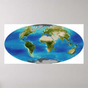 Poster Average plant growth of the Earth