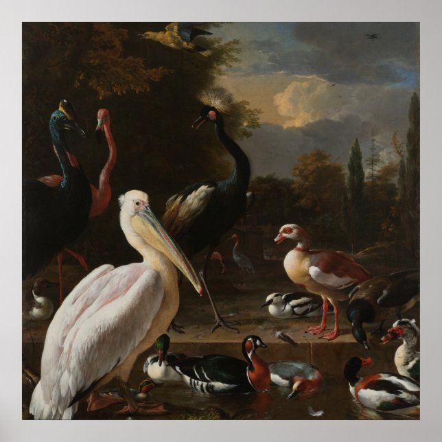 Póster Aves de arte (Frente)