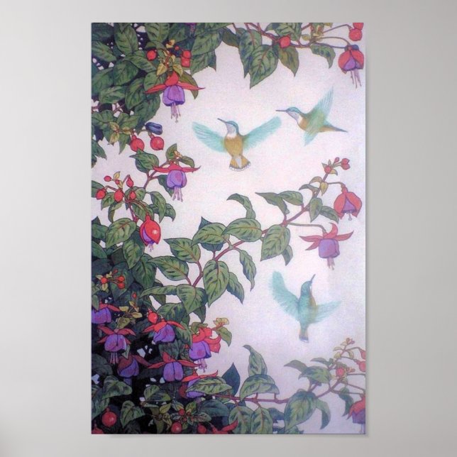 Poster Aves de capoeira na Primavera (Frente)