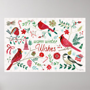 Poster Aves de inverno - Desejos Quentes