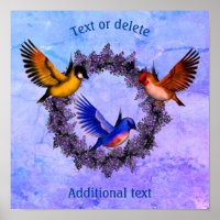 Aves Na Frota Roxa Personalizadas