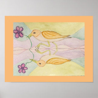 Poster aves refletem